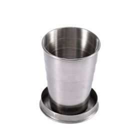 Stainless Steel Folding Cup -304 Stainless Steel, Compact And Portable, Not Easy To Deform, Suitable For Travel, Camping Picnic, Outdoor Shot Glass 25