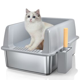 Stainless Steel Cat Litter Box