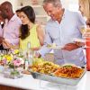 42Pcs Disposable Chafing Dish Buffet Kit - Heat-Resistant Aluminum Foil Pans, Iron Stands & Sturdy Utensils - Long-Lasting Warmth - Ideal for Catering
