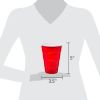 50-Pack Disposable Red Plastic Party Cups – 18 oz, Non-Slip Grip, Durable & Lightweight for Indoor/Outdoor Events