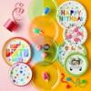 Way To Celebrate Happy Birthday Paper Plates 10 Count 9" Round Multicolor Disposable Party Tableware