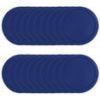 Way To Celebrate Disposable Paper Plates 20 Count 9" Round Navy Blue Heavy-Duty Party Tableware