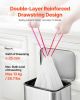 VEVOR Drawstring Trash Bags, 13 Gallon 110 Count Tall Kitchen Trash Bags, Extra Thick Fresh Scent Garbage Bag, Recyclable Bin Bag with Drawstrings