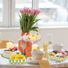 12 PCS Easter Paper Snack Trays 4 Styles Happy Easter Disposable Food Boats Bunny Easter Chicks Pattern Serving Tray for Easter Holiday Spring Themed