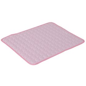 Dog Cooling Mat Summer Pets Cold Bed Extra Large For Small Big Dogs Pet Accessories Cat Durable Blanket Sofa Cat Ice Pad Blanket Pet Products (Option: Pink Edging-XS40*30cm)