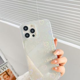Laser Colorful Love For Double-sided Coated Silicone Phone Case (Option: Colorful love-Iphone12pro Max)
