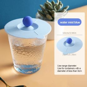 1pc Food Grade Silicone Cup Lid Mug Covers; Anti-dust Leak-proof Cup Coffee Mug Cover; Airtight Seal Lids Cap; Drink Cup Covers For Hot And Cold (Color: Blue)